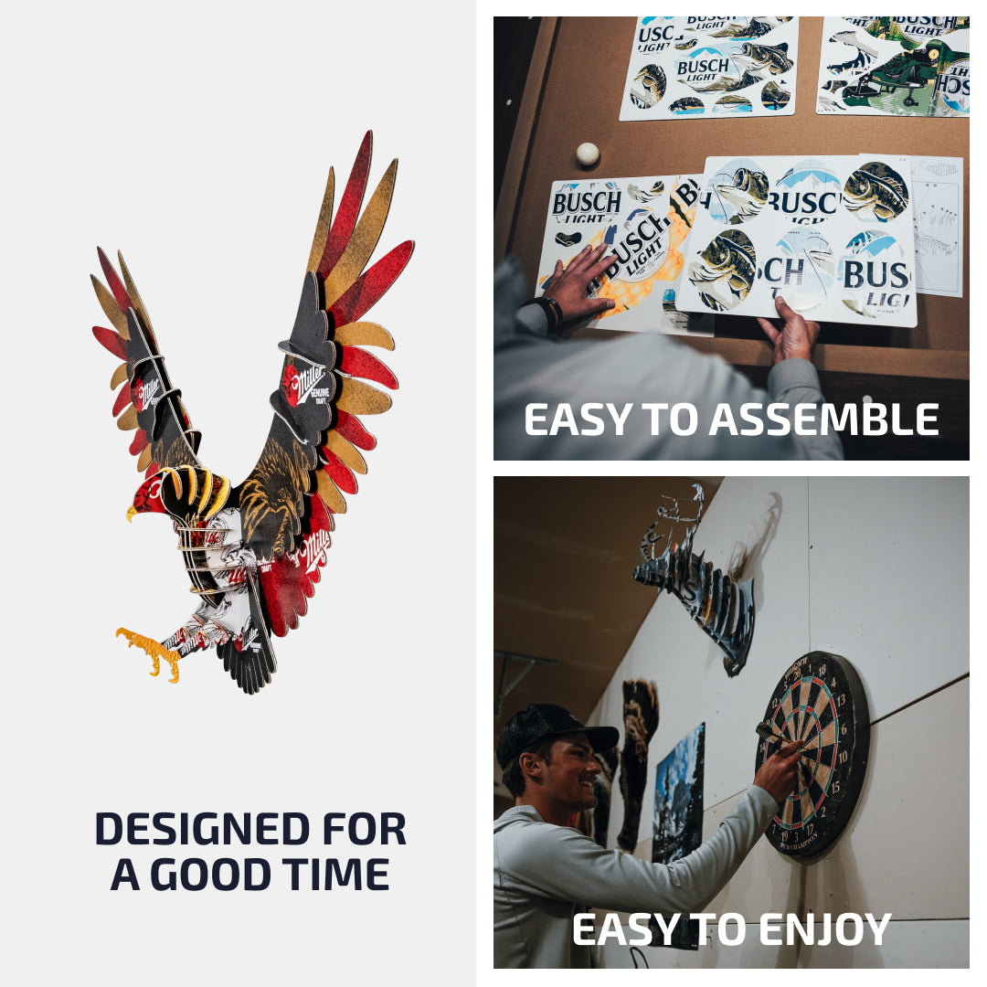 Miller Genuine Draft Eagle and Admiral Kase Mate Bundle