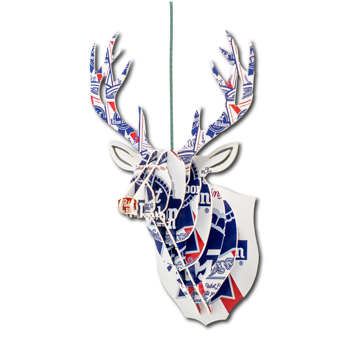 Beer Deer Christmas Ornament - Pabst Blue Ribbon