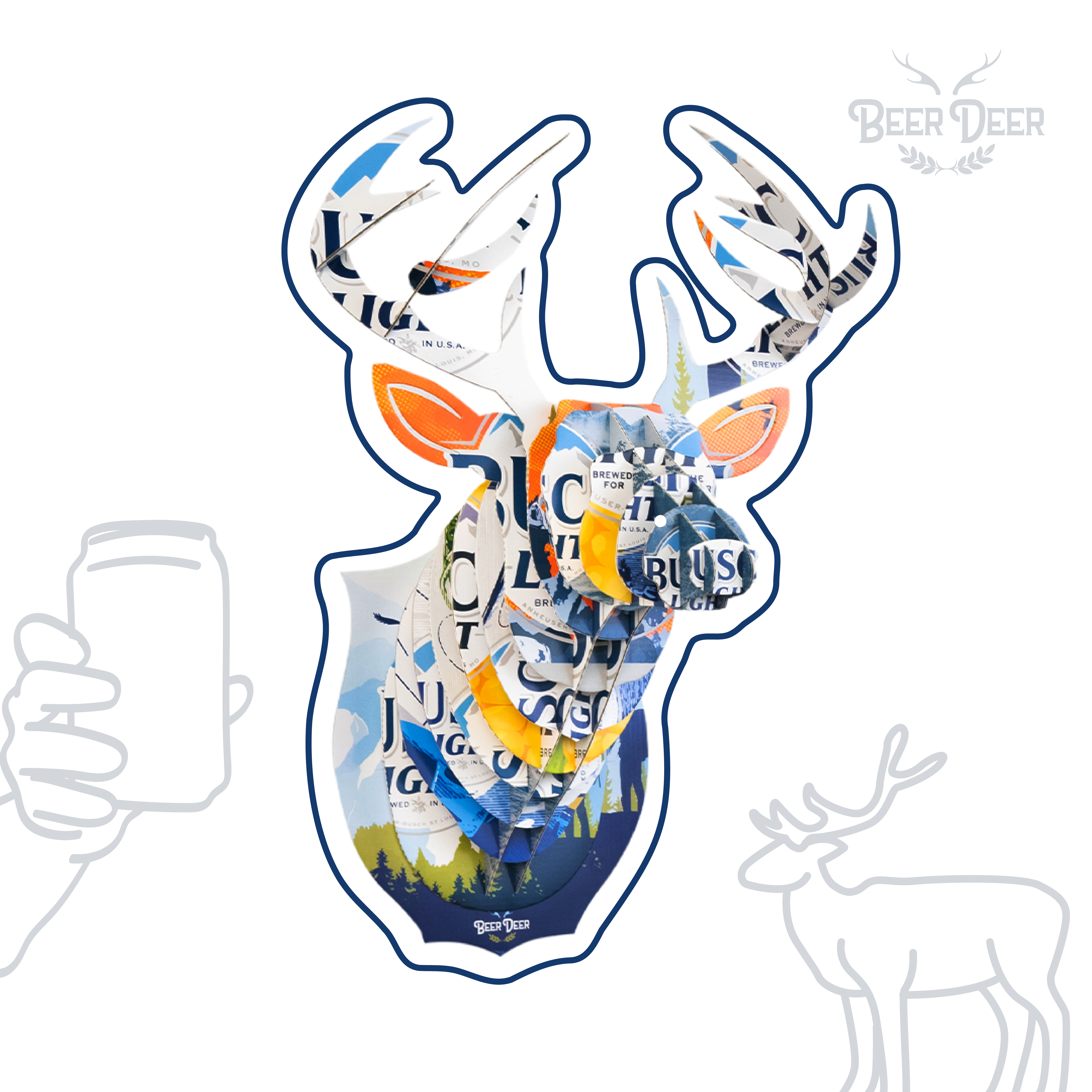 Busch Light Deer - BACKORDER (Ships by 12/17)